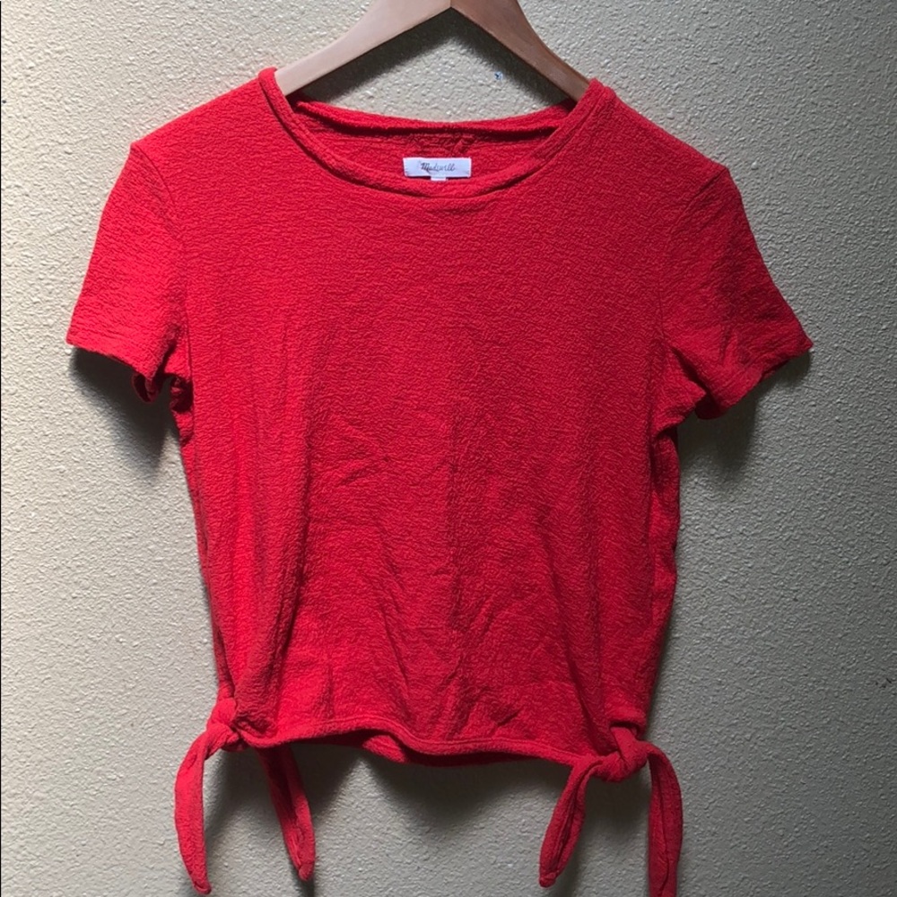Madewell, True red knit T-shirt